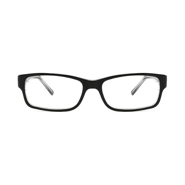 Buy Black Rectangle Frame Glasses Acetate Optical Prescription OEM at wholesale prices