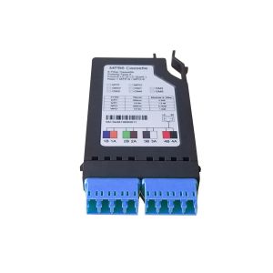 8 Fiber MTP MPO Cassettes 1MPO To 8LC Conversion G657A1 OM3 OM4 Plastic
