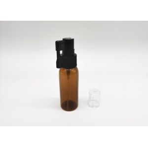 China Cosmetic Packaging 30ml Cylinder Amber Plastic Bottle on sale