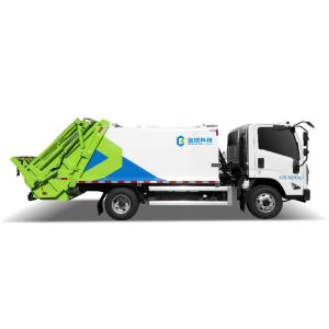 Automatic Garbage Compactor Truck Carrier Rear Loaders Safety Operation