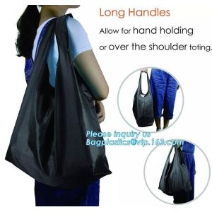 factory custom reusable 190t folding ball shaped foldable grocery nylon