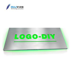 360*160mm Industrial Acrylic LED Name Board Waterproof Signal Warning