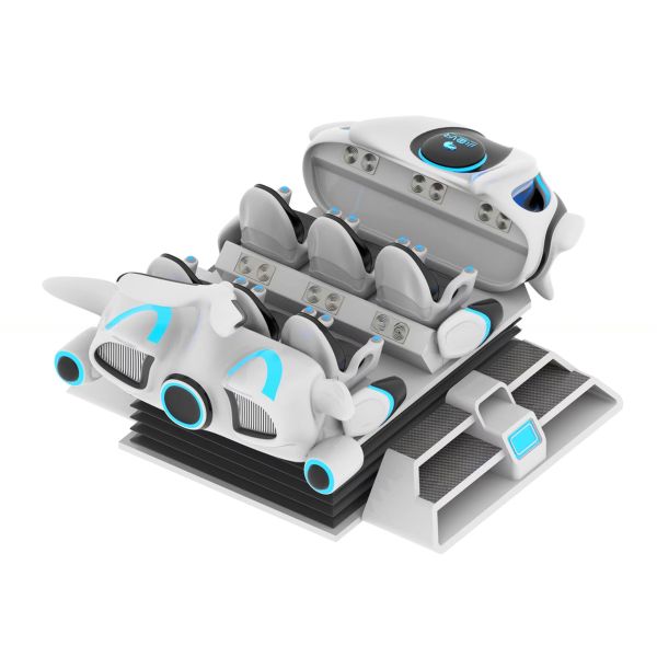 Dreamland original fiberglass material virtual reality 9d vr machine chair 6 seats cinema equipment for sale