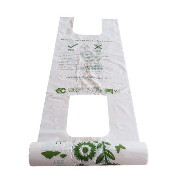 drawstring 100% eco friendly direct manufacturing factory compostable garbage bags on roll, Sealing & Handle and Customi