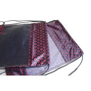 100% polyester full printing transparent see through window string drawing bag