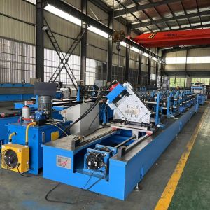5 Units Hydraulic Punching System C Channel Solar Roll Forming Machine