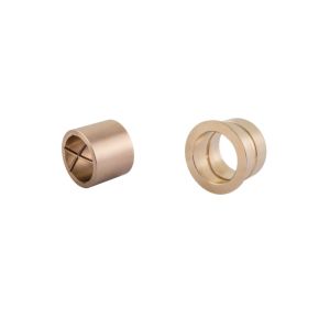 China Hydraulic Pump Cast Bronze Bushes CuSn5ZnPb5 Metric Flange Size Groove Type Low Maintenance on sale