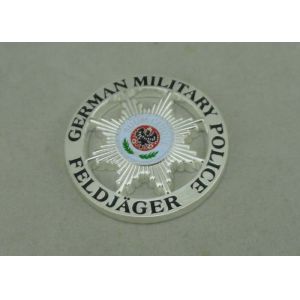 Silver Memorial Custom Military Coins Souvenir Navy Army Challenge