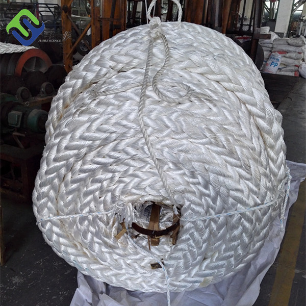 Buy White Boat Nylon Mooring Rope 8 Strands 30mm-120mm at wholesale prices