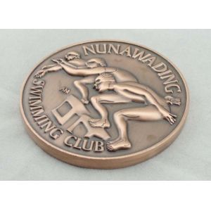 Both Sides 3D Personalized Coins Copper Plated For Collection