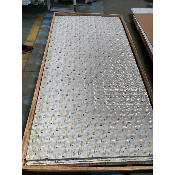 Water Ripple Corrugated Stainless Steel Sheet for Customized Architectural Decoration