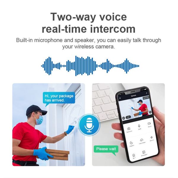 Unistone 2MP Outdoor Smart Wireless WIFI AI alarm camera(US-OW202)