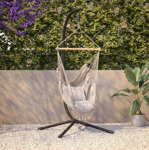 Buy Black wirecutter Hammock Stand Sturdy Easy Assemble Includes Instructions at wholesale prices