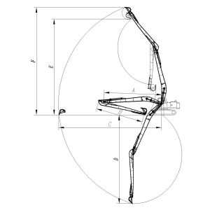 50-55 Ton 28 Meters Long Reach Excavator Booms For CAT Hitachi Liebherr