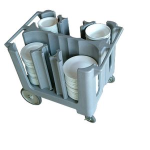 Premium Grey Plastic Adjustable Dish Plate Caddy