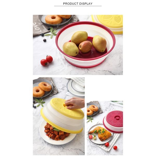 8.2" Collapsible Microwave Food Cover