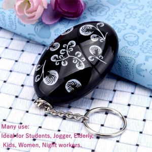 120dB Loud Emergency Personal Alarm Keychain SOS Self Defense