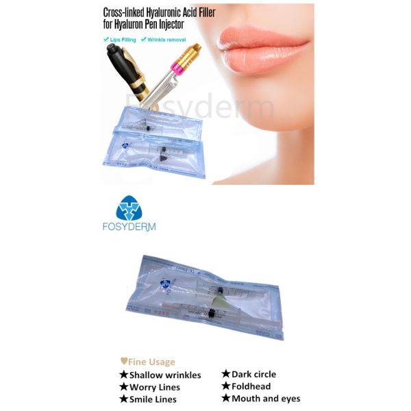 Fosyderm Hyaluronic Acid Lip Fillers Skin Care Product For Hyaluron Pen Use