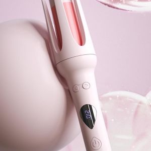 33W Automatic Electric Hair Curler LCD Temperature Display Negative Ion