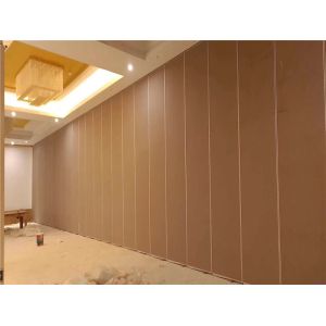 Hotel Restaurant Sliding Acoustic Partition Wall / Hanging Soundproof Room