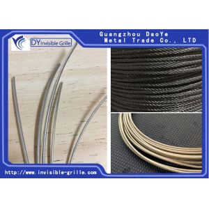 Hard Line Safety Fixed Invisible Grille Stainless Steel Wire Material