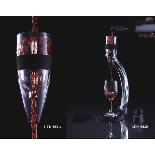 Buy GLOBAL PATENT TWIST Adjustable Wine Aerator Stainless Steel Wine Aerator Decanter LFK-022B at wholesale prices