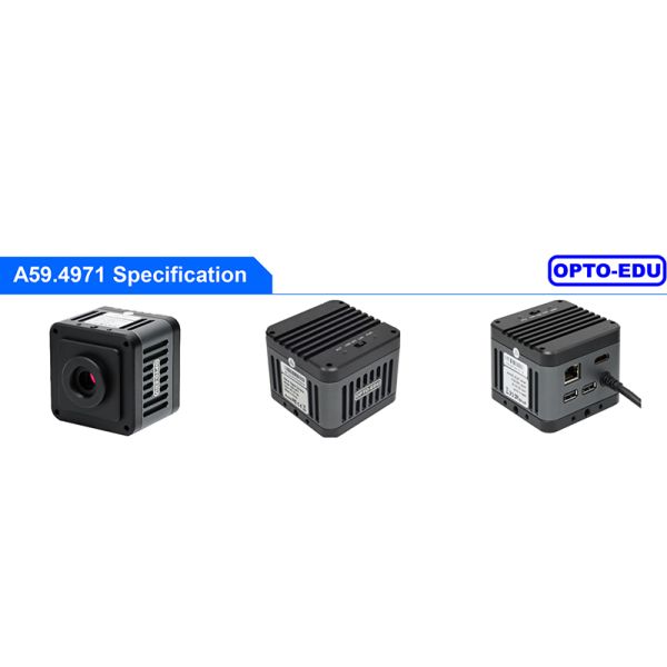OPTO-EDU A59.4971 Auto Focus EDF 4K HDMI USB LAN Digital Microscope Camera 8.3M Flourescent