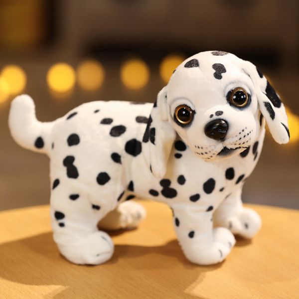 PP Cotton Filled Short Plush Simulation Dog Toy 20cm