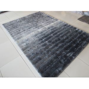 Quality Soft Shade Color Line Design 3D Polyester Shaggy Rug(3229) for sale