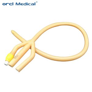 Latex Intermittent Female Catheter , 3 Way Intermittent Urinary Catheter