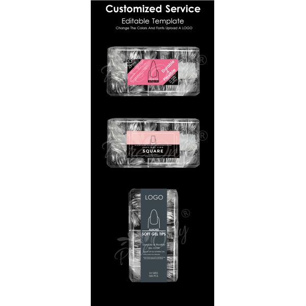 Upgrade Your Nail Game with Round Press on Nails Oem Private Label False Fake Nails Designed Press on Nails 500 Pcs/pack