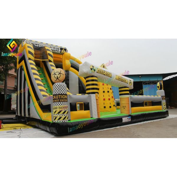 Buy 0.9mm Plato Pvc  Inflatable Amusement Park For Outdoor / Indoor Activity at wholesale prices