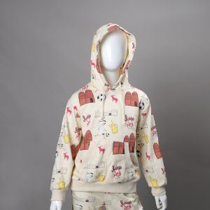 Full Print Pullover Sweat Shirt Top And Pant 250gsm For World Cup Collection