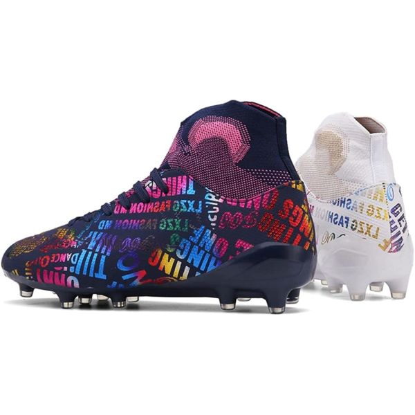 Buy Maugely Canvas Leather Firm Ground Cleats Soccer Shoes 35-45 at wholesale prices