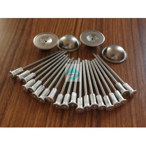 Stainless Steel CD Welding Nails, 3mm BIMetallic Insulation Pins With Aluminum Weld Base Fix Self Locking Washers