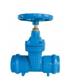 Buy Cast Iron Double Socket Type Elastic Seat Seal Gate Valve With Rubber Sealing Ring at wholesale prices