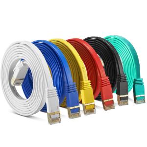 China 10Gbps RJ45 Cat7 Flat Cable , Shielded Cat 7 Cable For Gigabit Ethernet on sale
