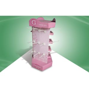 POP Flexo printing Rotating Cardboard Countertop Displays Paper Display Stand