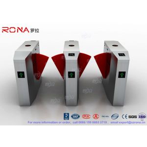 3 Lanes Swing Barrier Gate Card Collector For Biometric Access Control With Face