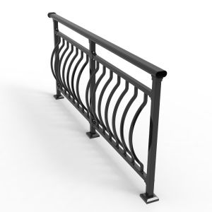 OEM Contemporary Aluminum Stair Railing Rustproof Easy To Install