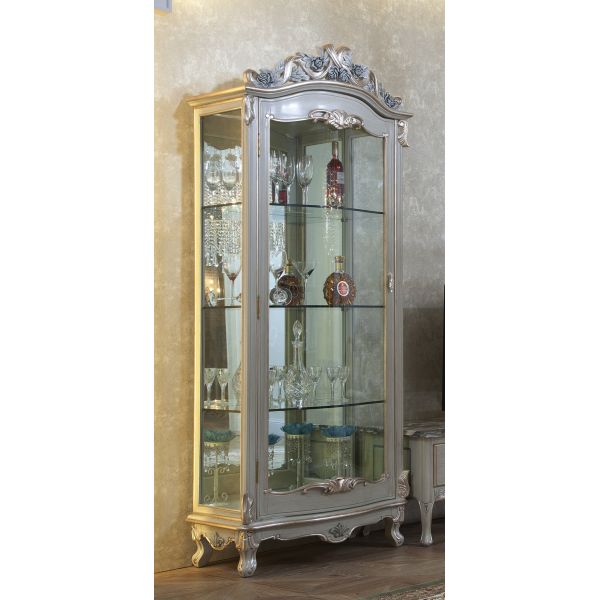 New Design Wall Mount Wooden and Glass Cabinet FJ-133A