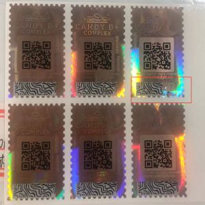 Custom Self Adhesive Security Labels Reflective Authenticity Hologram Sticker CE