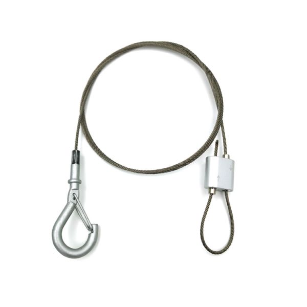 Looping Cable Gripper With A Snap Hook Hanging Wire Systems For Ventilation Duct Suspension Wire Kits