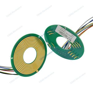Pancake Slip Ring with PCBA style and electric power and signal for robot arms