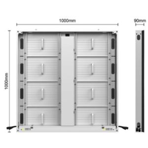 P3.9 Outdoor Fixed LED Display Screen SMD1921 1000x1000mm With Front Service