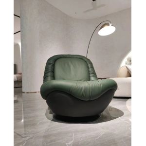 Quality Commercial Light 360° Rotating Chair Cowhide Luxury Office Home for sale