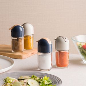 Seasoning Bottle Glass Spice Jars 100ml Kitchen Salt Pepper Shaker
