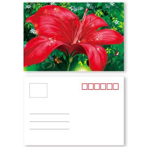 Landscape Theme 3D Lenticular Postcard 0.6mm PET + 157g Coated Paper Material