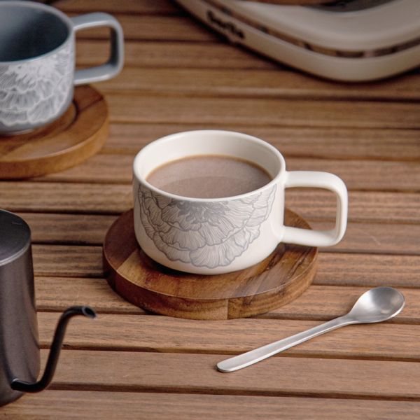 Business Gifts Cappuccino Cups Set Sustainable Ceramic Coffee Cup And Saucer Set