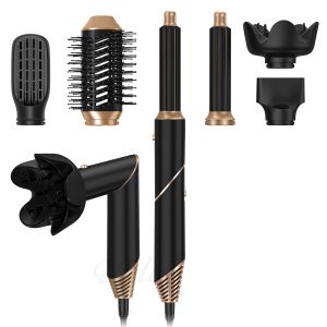6 in 1 Multi Function Styler Folding Portable Air Wrap Curling New Design Travel Hot Air Brush Comb